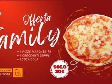 🍕 Offerta Family + Catering: I Cugini Pizza & Burger ti semplifica Ottobre 🍔