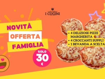 Rientro alla grande con I Cugini Pizza & Burger: Offerta Famiglia imperdibile!